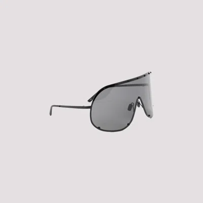 Rick Owens Black Shield Sunglasses