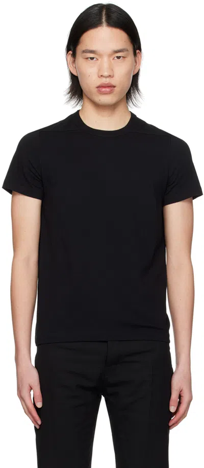 Rick Owens Black Short Level T-shirt In 09 Black