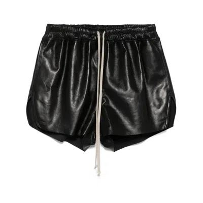 RICK OWENS BLACK SHORTS