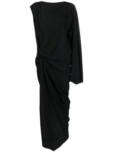 Rick Owens Black Silk-viscose Blend Dress