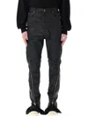 Rick Owens Black Skinny Fit Stretch Jeans