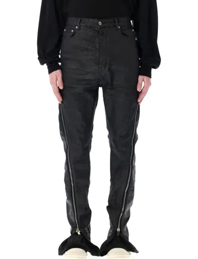 Rick Owens Black Skinny Fit Stretch Jeans