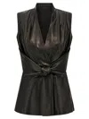 Rick Owens Black Sleeveless Strutter Vest In Black