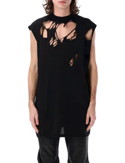 Rick Owens Black Sleeveless Tank Top