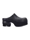 Rick Owens Mule With Chunky Sole And Closed Back In Black
