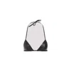 Rick Owens Snake Print Leather Triangle Bra In White