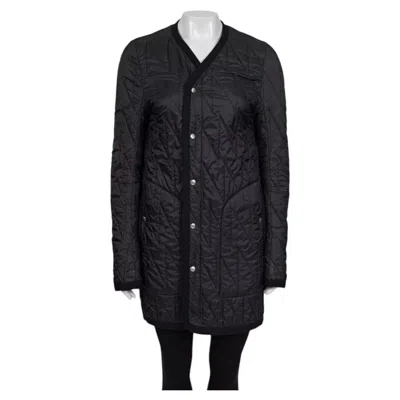 Pre-owned Rick Owens Black Snap Button Jacket Coat It 40 S Avant-garde Style