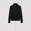 Rick Owens Black Snapfront Jacket In Black