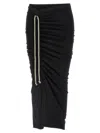 Rick Owens Black Soft Edfu Skirt In Black