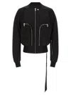 Rick Owens Black Solid Bomber Jackets In Black