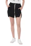 Rick Owens Black Solid Shorts In Black