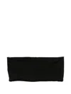 Rick Owens Black Solid Strapless Top In Black