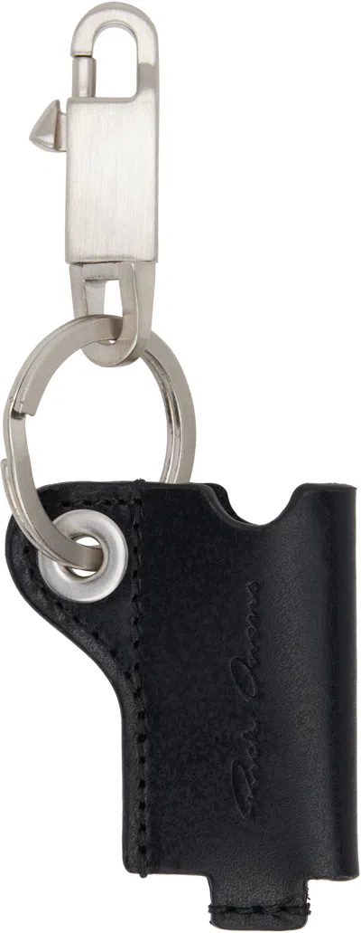 Rick Owens Black Spalla Lux Mini Lighter Holder Keychain