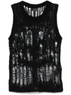 Rick Owens Black Spider Tank Top In Black
