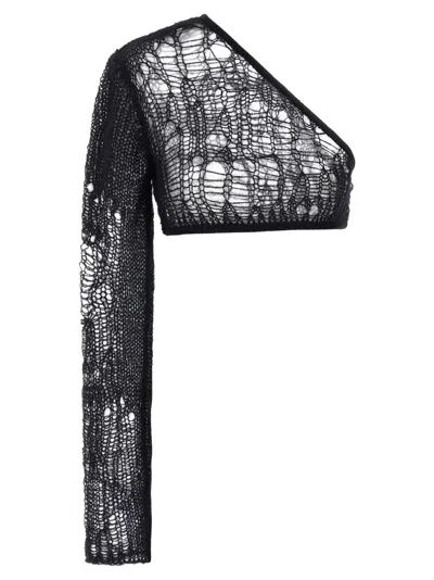RICK OWENS BLACK SPIDER ZIGGY TOP