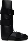Rick Owens Black Splint Boots In 99 Black/black