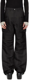 Rick Owens Black Stefan Cargo Pants In 09 Black