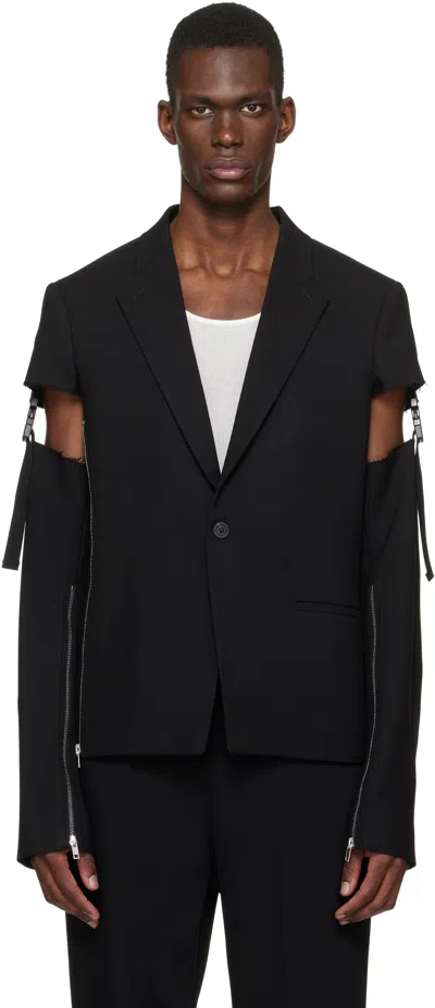 Rick Owens Black 'suicide' Edition Temple Vega Blazer