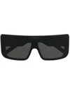 Rick Owens Oversized Sunglasses With Square Frames In Black