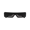 Rick Owens Rectangle Frame Sunglasses In Black