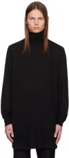 RICK OWENS BLACK SURF T TURTLENECK