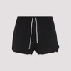 Rick Owens Black Swimwear With Elastic Waistband And Drawstring In Black