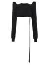 Rick Owens Black Tecsweat Sweatshirt In Black
