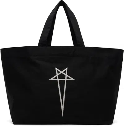 Rick Owens Black Temple Beach Tote