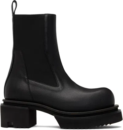 Rick Owens Beetle Bogun Leather Chelsea Boots In Multi