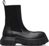 Rick Owens Beatle Bozo Tractor Chelsea Boots In Black