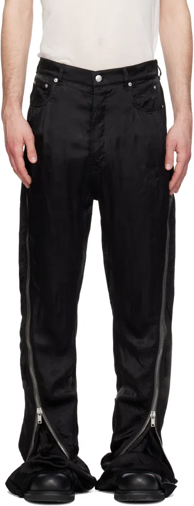 Rick Owens Black Temple Bolan Banana Trousers