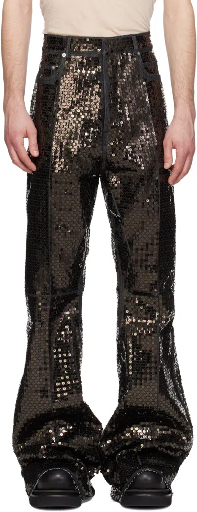 Rick Owens Black Temple Bolan Bootcut Jeans