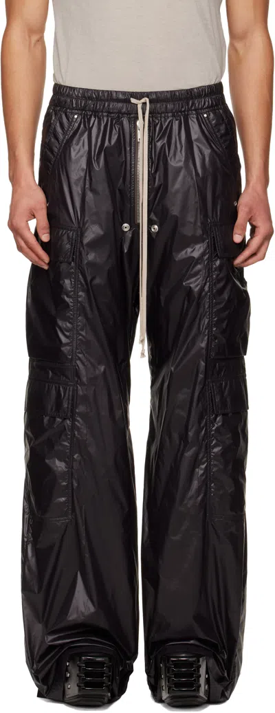 Rick Owens Black Temple Cargobelas Cargo Pants
