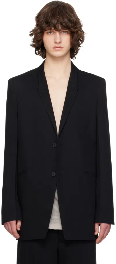Rick Owens Black Temple Concordian Blazer