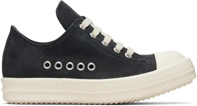 Rick Owens Black Temple Extreme Low Sneakers In Multi
