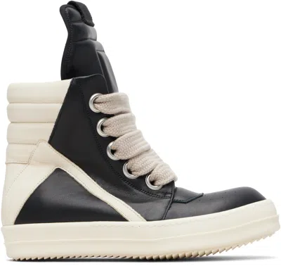Rick Owens Black Temple Jumbolace Geobasket Sneakers