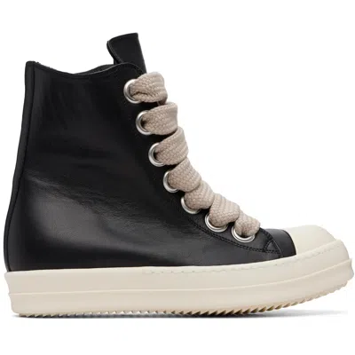 Rick Owens Black Temple Jumbolace Sneaks Sneakers