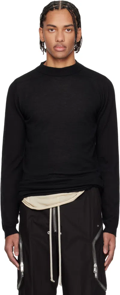 Rick Owens Black Temple Level Lupetto Sweater