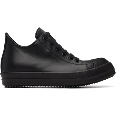 Rick Owens Black Temple Low Sneaks Sneakers