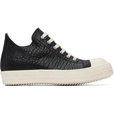 Rick Owens Black Temple Low Sneaks Sneakers
