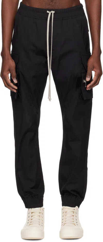 Rick Owens Black Temple Mastodon Cargo Pants