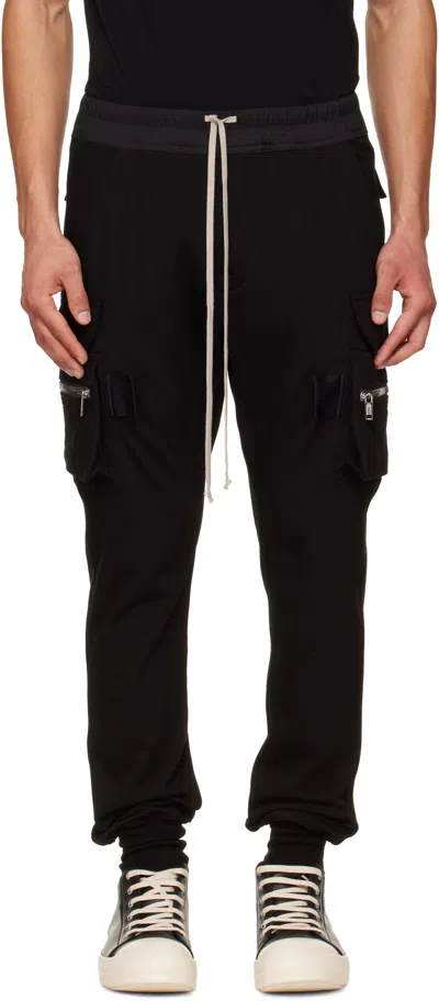 Rick Owens Black Temple Mastodon Cargo Pants