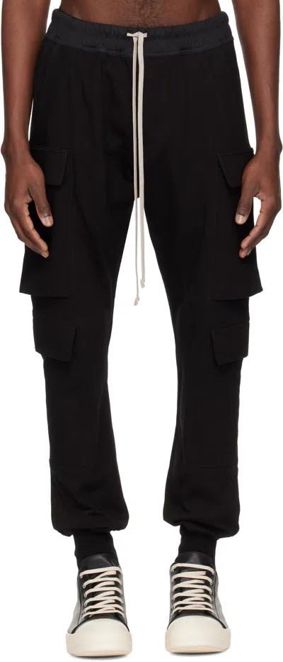 Rick Owens Black Temple Mastodon Megacargo Pants