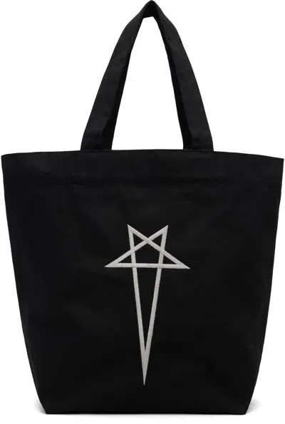 Rick Owens Black Temple Mini Beach Tote