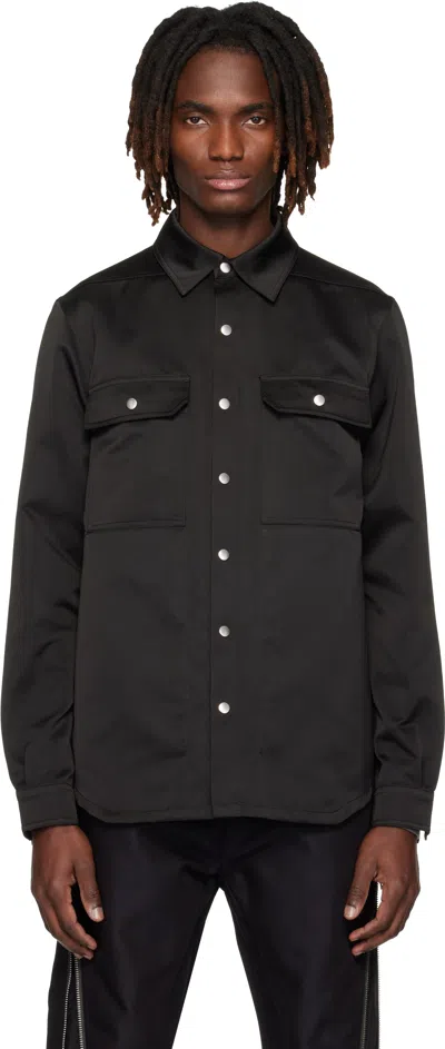 Rick Owens Black Temple Outershirt