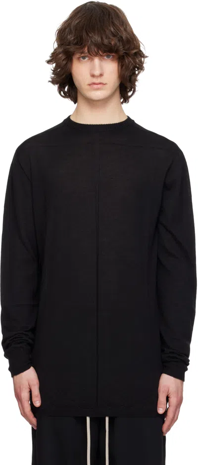Rick Owens Black Temple Oversized Level Sweater