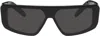 Rick Owens Black Temple Performa Sunglasses In Black