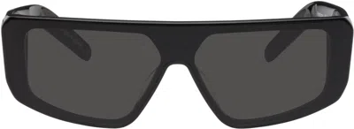 Rick Owens Black Temple Performa Sunglasses In Pattern