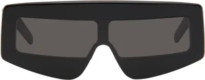 Rick Owens Phleg Rectangular Sunglasses In Black