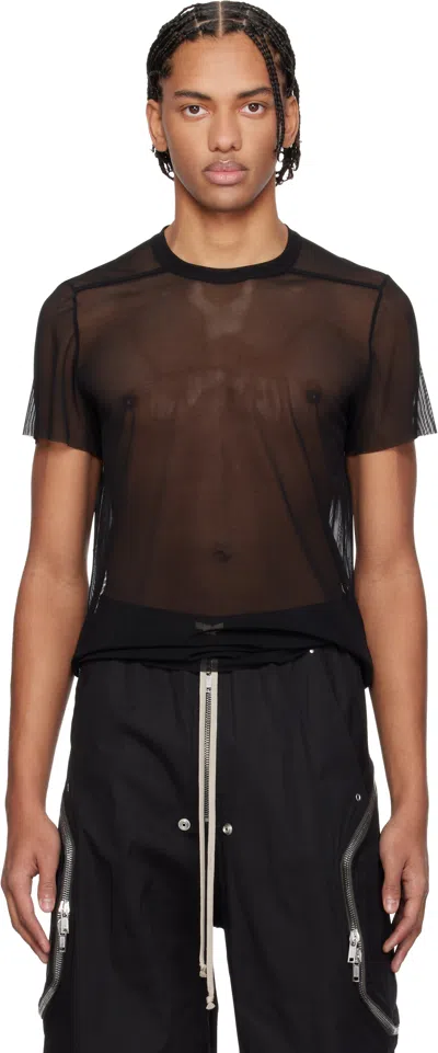Rick Owens Black Temple Short Level T-shirt